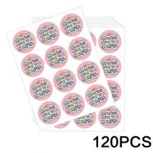 120/60pcs Spanish "Thank You For Your Purchase" Round Stickers, Pink Heart Pattern, Hand-Drawn Font Design, Perfect For Gift And Product Packaging, Stylish And Unique Style, Create A High-Quality Shopping Experience, Suitable For Gift Boxes, Thank You Cards, Business Thanks, Baking Packaging Bags, Dessert Packaging Bags, Favor Bags, Envelope Seal Decoration - Spanish - View 7