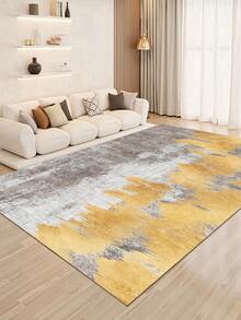 1pc Elegant Style Indoor Decorative Large Carpet, New Faux Cashmere Material Washable Bottom Indoor Rug, Living Room Carpet, Sofa Rug, Bedroom Carpet, Bedside Rug, Room Mat, Dining Kitchen Carpet, Office Chair Pad, Entryway Mat, Outdoor Picnic Blanket, Outdoor Camping Blanket - Multicolor-1 - View 12