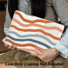 1pc Protective Case, Multi-Color Wavy Stripe UV Printed Pattern, Laptop Protective Sleeve, Minimalist Lightweight Durable Protective Case Suitable For 13-Inch Neo Laptop Protective Case A3404 Model/ Air Pro 13.3 13.6 14.2 15.3 16.2 Inch/ Matebook D14/D16 - View 3