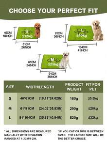1 buah Alas Pipis Anjing yang Dapat Dicuci, Sangat Menyerap, Dapat Digunakan Kembali, Cocok untuk Pelatihan Anak Anjing, Lantai, Sofa, Tempat Tidur dan Kandang, Anti Bocor dan Anti Selip, Khusus untuk Pelatihan Hewan Peliharaan - 61*91cm - View 2