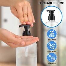 2 Botol Pompa Plastik Bening Motif Bunga Poinsettia dan Permen Tongkat 300ml, Wadah Sabun Tangan Isi Ulang untuk Meja Rias, Cocok untuk Liburan - MultiWarna - View 5