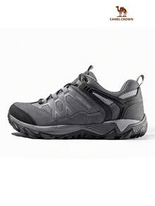 Men's Breathable Non-Slip Lightweight Low-Top Hiking Shoes, Suitable For Outdoor Trekking, Hiking And Walking - Grey - View 7