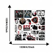 Hasbro Stiker Kreatif Album Baru BTS Boy Band Arirang Campuran Timbul 3D untuk Buku Catatan dan Perencana, Label Kristal - MultiWarna - View 2