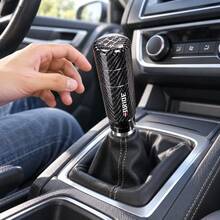 1 buah Tombol Tuas Persneling Paduan Aluminium, Gagang Tuas Persneling Pengganti Logam untuk Interior Mobil, Pilihan Label Acak - hitam - View 8