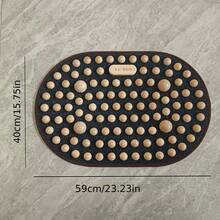 Wooden Foot Acupressure Massage Mat, Foot Reflexology Massage Pad, Portable Foot Pressure Point Stimulator, Suitable For Home, Salon, Foot Massage, Relieve Foot Soreness - Multicolor - View 9