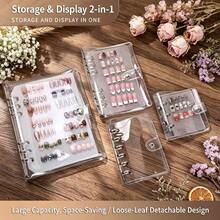 1 A7 A6 M5 Size Glitter Star Transparent Leaf Binder, Laser Holographic Binder, Transparent Inner Page Refills, PP Material Refills, PET Transparent Sticker Book, Binder Set, Notebook Set, Transparent Sticker Book - Multicolor - View 5
