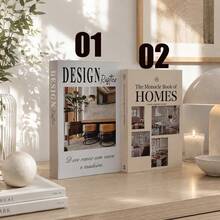 2 Sets Paper Aesthetic Decorative Books, Coffee Table Decorative Books - Faux Decorative Books For Decoration - Home Desktop Decor - Bedside Table Decor - Home Bookshelf Decor - one-size - View 9