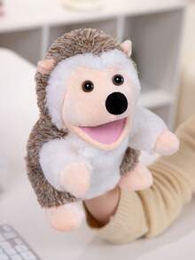 Plush Animal Hand Puppets, Interactive Mouth-Opening Toys, Sloth, Brown Bear, Kangaroo, Hedgehog, Multiple Styles Available, Baby Comfort Gift, Home Decor - Multicolor - View 9