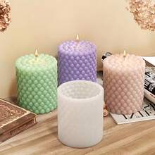 2pcs Premium 3D Foam Candle Silicone Molds - Suitable For DIY Handmade Spherical Resin Crafts, Easy Release, Durable Design, Perfect For Home Decor And Handmade Candles, Candle Molds - Foam - View 4