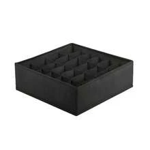1pc/3pcs Solid Color Underwear Storage Box, Non-Woven Fabric Sock Organizer, Wardrobe Storage Box (Suitable For Underwear, Bra, Socks, Tie, Scarf, Etc.), Home Storage Supplies, Bedroom Storage - Black - View 10