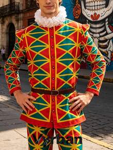 Men Cosplay Clothing - Bronze - View 1
