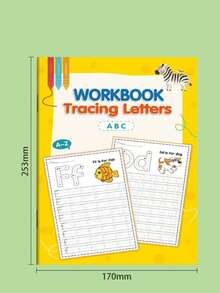 32-Page Alphabet Tracing Practice Book, Includes A To Z Letter Practice. Fun Early Writing Practice Book, Includes Drawing Pages, Magic Words, Practice Workbook And Durable English Writing Notebook, Essential For School Season. - Multicolor - View 10