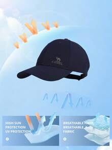 CAMEL CROWN Unisex Baseball Cap, Summer New Sun Protection Sports Tennis Hat, Face-Flattering Sun Hat - Dark Blue - View 3
