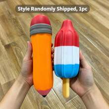 1pc New Oversized Realistic Pencil Rocket Popsicle Squishy Slow Rebound Stress Relief Toy Venting Toy [Random Style & Color] - Multicolor - View 10
