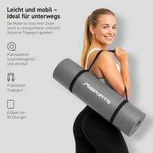 Gymnastikmatte Premium - rutschfeste Fitness- & Yogamatte - Flieder - Übersicht 10