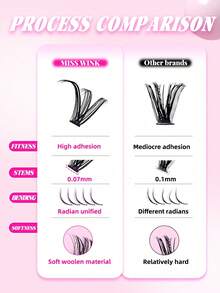 1 صندوق من مجموعات الرموش الطبيعية الناعمة 40D، أطوال مختلطة 8-16 ملم، 0.07 ملم D-Curl، ألياف المنك، مناسبة للمكياج اليومي ومكياج الحفلات - مشاهدة 5