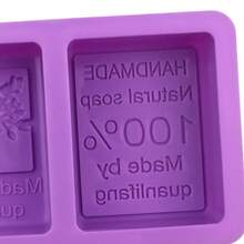 Xingfushu Decorative Embossed Pattern Reusable Flexible DIY Handmade Mold, Suitable For Customized Handmade Soap Making - Multiple Styles - View 9