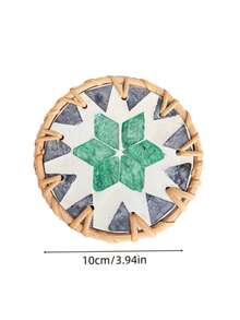 1pc/2pcs Lightweight Luxury Woven Colorful Shell Coasters, Natural Pearl Mother-Of-Pearl Heat Resistant Insulation Pads, Anti-Scald Tea Cup & Teapot Mats, Exquisite Home Tabletop Decor, Suitable For Coffee Tables, Kitchen Dining Tables, Party Table Decorations - Multicolor - View 21