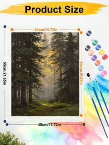 Adult Beginner Beach Lighthouse Digital Painting Set, Adult Digital Painting Set On Canvas, DIY Digital Painting, Used For Home Wall Decoration. - A - View 7