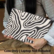 1pc Protective Case, Black & White Zebra Stripe UV Printed Pattern, Laptop Protective Sleeve, Minimalist Lightweight Durable Protective Case Suitable For 13 Inch Neo Laptop Protective Case A3404 Model/ Air Pro 13.3 13.6 14.2 15.3 16.2 Inch/ Matebook D14/D16 - View 3