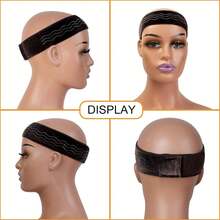U Part Mesh Wig Cap With Velvet Wig Grip Band Set, Adjustable Non-Slip Wig Headband To Secure Wigs, Wig Accessories Kit For Women Wig Fix - View 8