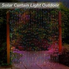 1pc 3M*3M 300LED Solar Copper Wire Fairy String Lights With Hooks, 8 Modes Automatic Light Sensor, Outdoor Garden Balcony Wedding Christmas Valentine's Day Party Decoration - 3M*3M300LED - View 6