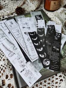A Pack Of 15/30 Vintage Ticket Notes DIY Collage Decorative Material Stickers - Multicolor - View 9