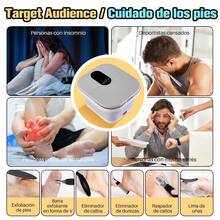 Bañera para Pies Plegable Portátil, 45°C Calefacción, Burbujas + Rodillos, Cabe en Cualquier Lugar, con Kit de Pedicura – Ideal para Viajes, Camping o Apartamentos Pequeños - Gris Claro - Ver 8