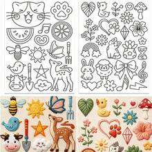 Animal Pre-Printed Water-Soluble Embroidery Stabilizer Pattern, For Clothing DIY, Washable Transfer Paper For Hand Sewing And Embroidery Beginners - A392 - View 14