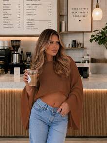 Women's New Summer Knit Top, Suitable For Beach Vacation, Travel And Daily Wear - Caramel - View 4