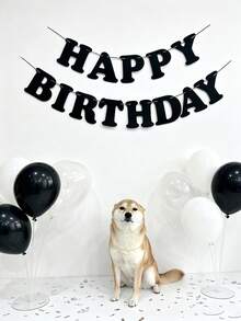 1set(2pcs)- HAPPY BIRTHDAY Birthday Banner - Multi-color - View 3