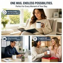 كوب قهوة سيراميك بتصميم صندوق هدايا عيد الميلاد المتراص، مع طباعة فيونكة وغصن صنوبر وجرس وندفة ثلج ونجمة، بلون أسود داخلي وتصميم كتل لونية، كوب ماء هدية للعطلات - متعدد الألوان - مشاهدة 4