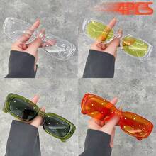 WSZ 4PCS Fashion Classic Square Unisex Glasses Suitable For Daily Deach Parties And Street Photography Simple Glasses Is A Wearable Item All Year Round - 4PCS6128 - View 13