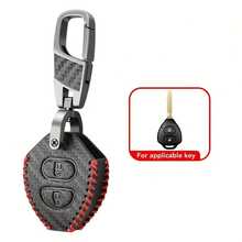 Sarung Kunci Mobil Kulit PU Tahan Lama, Pelindung Casing Remote untuk Camry, Avalon, Corolla, Matrix, RAV4, Venza, dan Yaris - Satu-Ukuran - View 9
