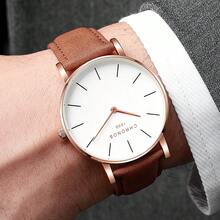 CHRONOS Men's Fashion Casual Watch, Ultra-Thin With Second Hand, Minimalist Design, Classic & Stylish, Suitable For Youth Outdoor Sports, Waterproof Watch - CH0102Y HONG - View 3