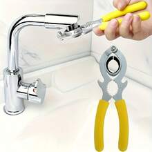 1pc Non-Slip Multi-Function Plum Head Wrench - Stainless Steel Faucet Aerator Remover, Kitchen Sink Outlet Filter Loosening Tool, Universal Maintenance And Repair Hand Tool - Multi-functional Stainless Steel Wrench - View 1