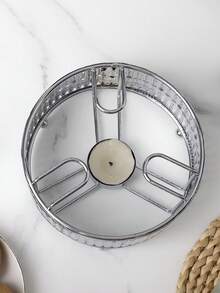 1 đế hâm trà bằng kim loại chạm khắc phong cách vintage, bếp hâm trà tròn 14cm dùng nến, phù hợp cho trà chiều tại nhà, tụ họp, sử dụng hàng ngày và trang trí bàn ăn, phụ kiện trà chiều tại nhà (không bao gồm ấm trà và nến) - Nhiều màu - Xem 7