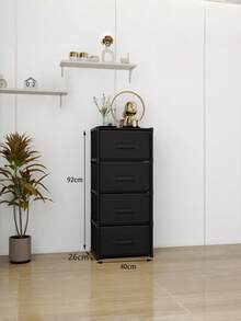 1 Pack Multi-Drawer Sturdy Freestanding Fabric Storage Dresser Cabinet, Modern Neutral Color Vertical Drawer Organizer Unit With Handles For Bedroom Hallway Closet Entryway, Christmas Thanksgiving Home Organization Gift - Multicolor - View 13