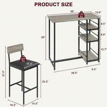 Dining Table & Chair Sets - Grey - View 4