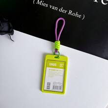 Ins Style Couple Card Holder Keychain Integrated Transit Campus Card Access Card ID Badge Holder Photo Protective Sleeve Transparent Card Pouch, Couple Users, Middle And High School Students, Office Workers, Card Storage, Photo Dust-Proof, Portable, Birthday Gift, Holiday Gift, Collectible Storage, Commute Travel, Campus Use, Desk Organization, Creative Collection, DIY Decoration - A - View 9