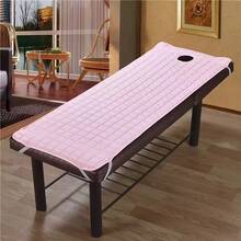 1pc Soft Thickened SPA Massage Bed Mat & Face Support Frame Set, Comfortable Face Beauty Bed Cover With Hole - Multicolor - View 14