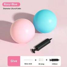 3/5PCS Pilates Yoga Ball Postpartum Pelvic Floor Training Core Workout Thickened Anti-Burst Non-Slip Waist Shaping Butt Lifting Fitness Ball - Multicolor - View 14