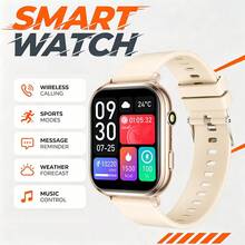 [Smart Watch]1.83-Inch HD Full Screen Touchscreen Smartwatch, Equipped With 180mAh High-Performance Battery And Silicone Strap, Suitable For Men And Women. Supports Wireless Call/Answer, Pedometer, Multiple Outdoor Sports Modes (Cycling, Running, Hiking, Climbing), Call/Exercise Reminders, Alarm, Wireless Music Control, Camera Control, Rechargeable Battery, Wireless Functions, Suitable As A Gift For Friends, Couples, Elderly And Colleagues - Multicolor - View 3