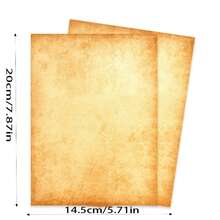 20 Sheets Vintage Antique Design Printing/Writing Paper, Stationery, Decorative Printed Paper, Suitable For Invitations, Letters, Resumes, Certificates, Diplomas, Artworks, Handicrafts, Certificates - View 2