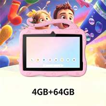4GB RAM + 64GB ROM / 7-Inch Tablet / Quad-Core 1.3GHz / Android 13 MTK6735 / 1280x800 HD IPS Display / 2MP+5MP Camera / 4000mAh Battery / WiFi, Parental Control, Education, Gaming / ABS Plastic + Silicone, Education Tablet - Pink - View 5
