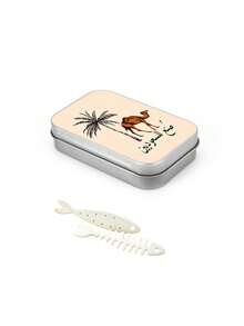 Camel & Palm Tree Print Jewelry Storage Box, With Fishbone Divider, Snap Closure, Portable Jewelry Box, Compartmentalized Storage For Earrings, Rings, Necklaces, Suitable For Commuting, Travel, Dorm, Vanity Organization, Ideal For Delicate Girls, Students, Jewelry Lovers, Qixi, Birthday, Christmas, Best Friend Gift, Portable Earring Box, Mini Jewelry Organizer - Multicolor - View 14