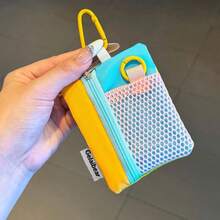 1pc Super Useful Mini Coin Pouch Phone Lanyard Multifunctional Card Holder Key Earphone Portable Square Small Bag - Multicolor - View 14