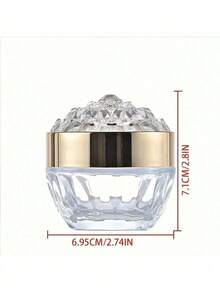 1/2件 50ml 磨砂鑽石玻璃面霜罐 化妝品容器 空鑽石面霜瓶 - 彩色 - 查看 4