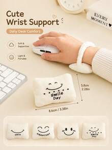 1/2pcs.Keyboard Mouse Wrist Rest, Cute Creative Typing Wrist Support Pad, Office Wrist And Elbow Cushion, Essential Office Wrist Support Accessory - A - View 7