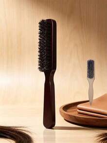 1pc Detangling Comb - Soft/Medium-Hard Smooth Styling Comb, Used For Styling, Smoothing And Detangling Hair, Creating A Smooth Frizz-Free Hairstyle, Unisex - Wooden Handle Design, Back To School Essential, Travel Essential, Suitable For Women, Comb, Hair Styling Comb - Multicolor - View 5